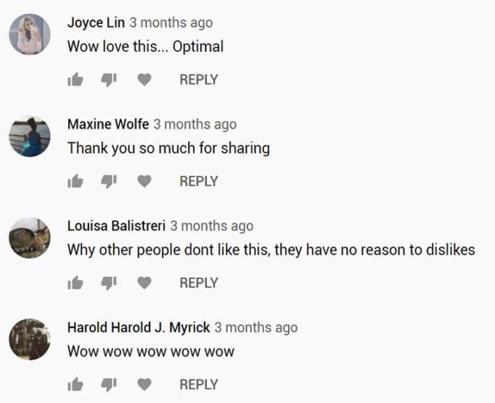 Buy English YouTube Comments - Real Accounts - 4$ for 10 Comments!